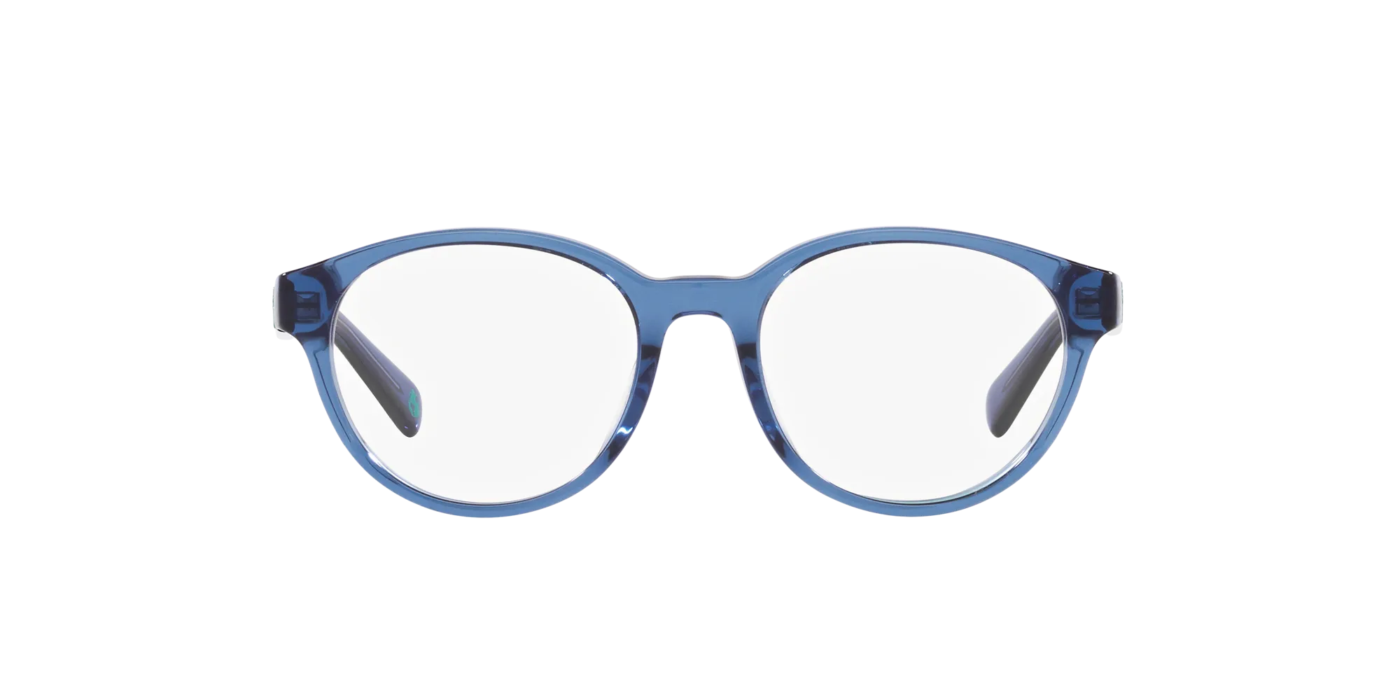 Polo Ralph Lauren PP8546U 6092 Montature da vista Acetato Blu Trasparente Rotonda Normale - immagine 2