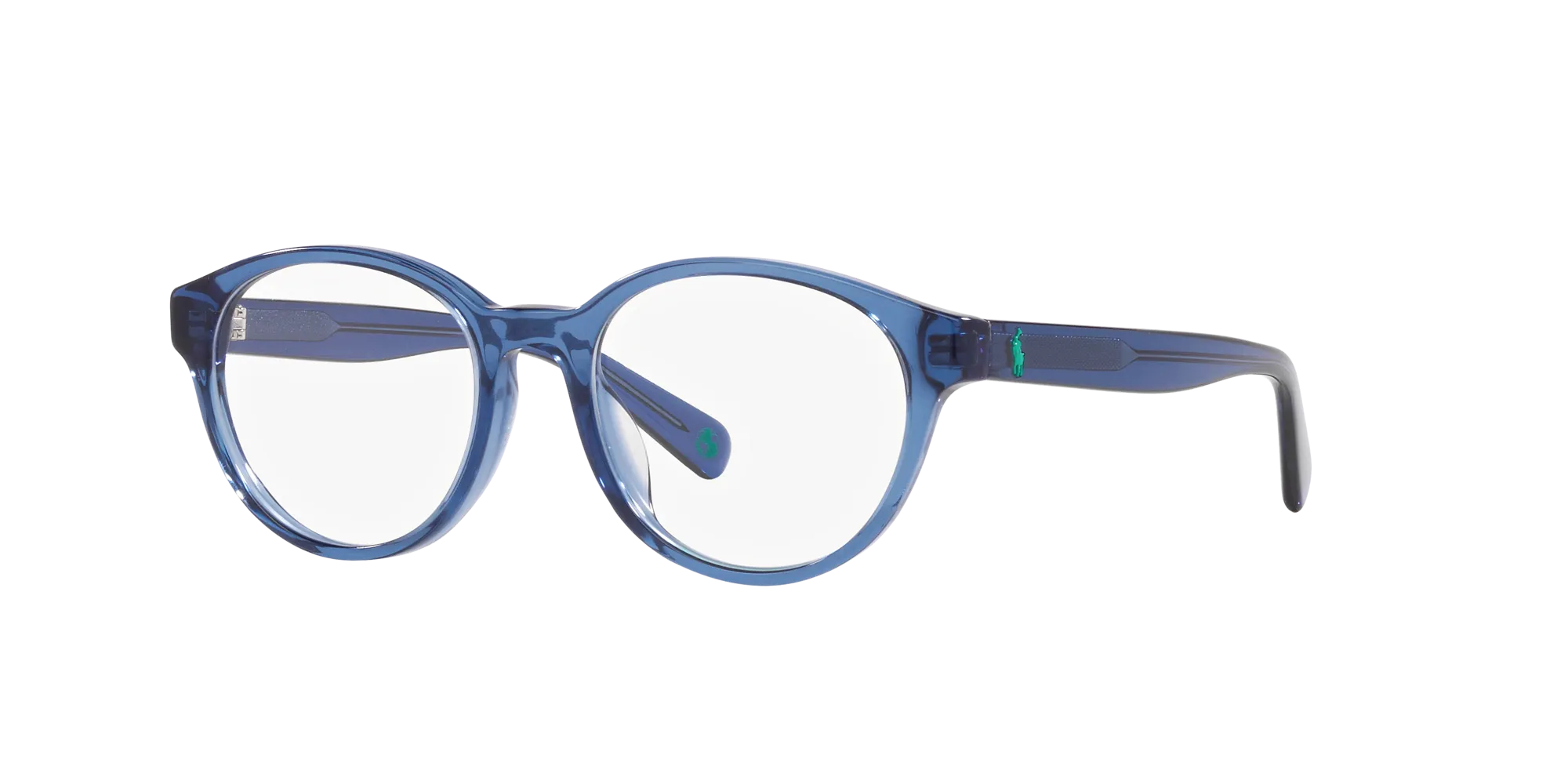 Polo Ralph Lauren PP8546U 6092 Montature da vista Acetato Blu Trasparente Rotonda Normale - immagine 3