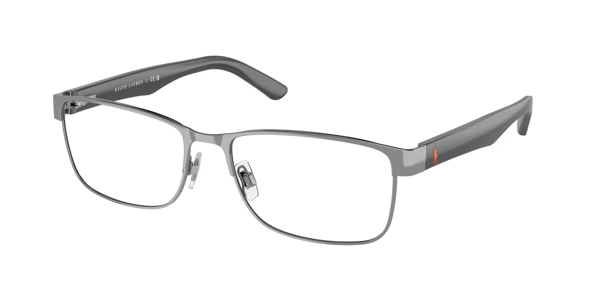 Polo Ralph Lauren PH1157 9216 Montature da vista Metallo Grigio Trasparente Squadrata Normale - immagine 1