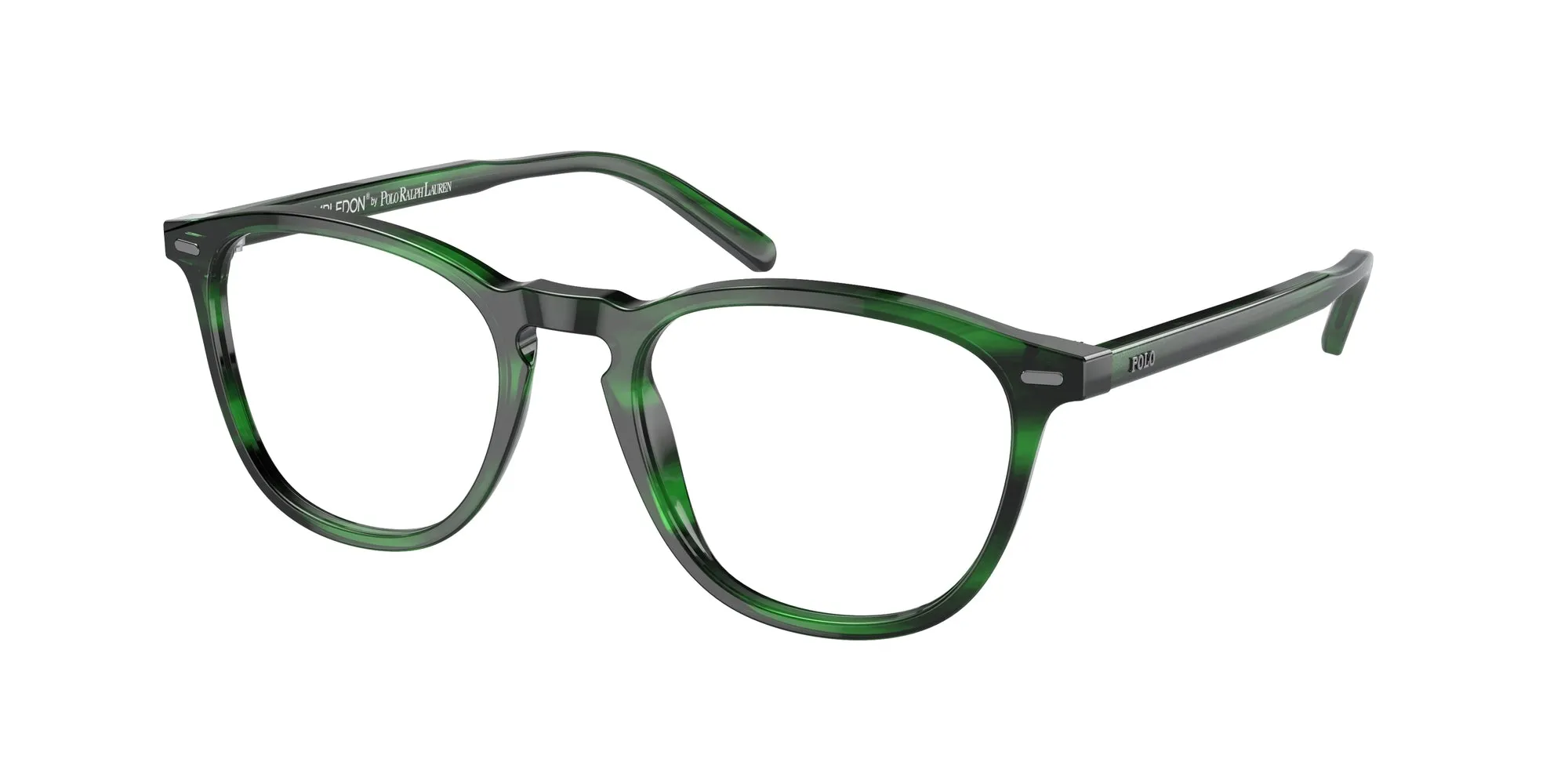 Polo Ralph Lauren PH2247 6080 Montature da vista Acetato Verde Trasparente Pillow Normale - immagine 1