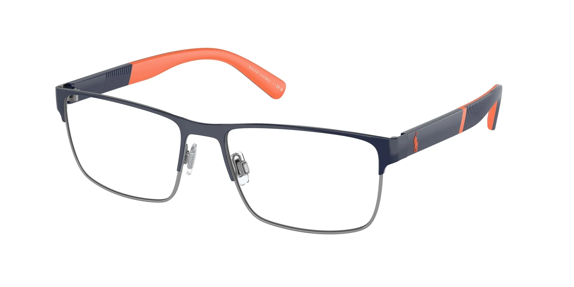 Polo Ralph Lauren PH1215 9468 Montature da vista Metallo Blu Trasparente Squadrata Normale - immagine 1