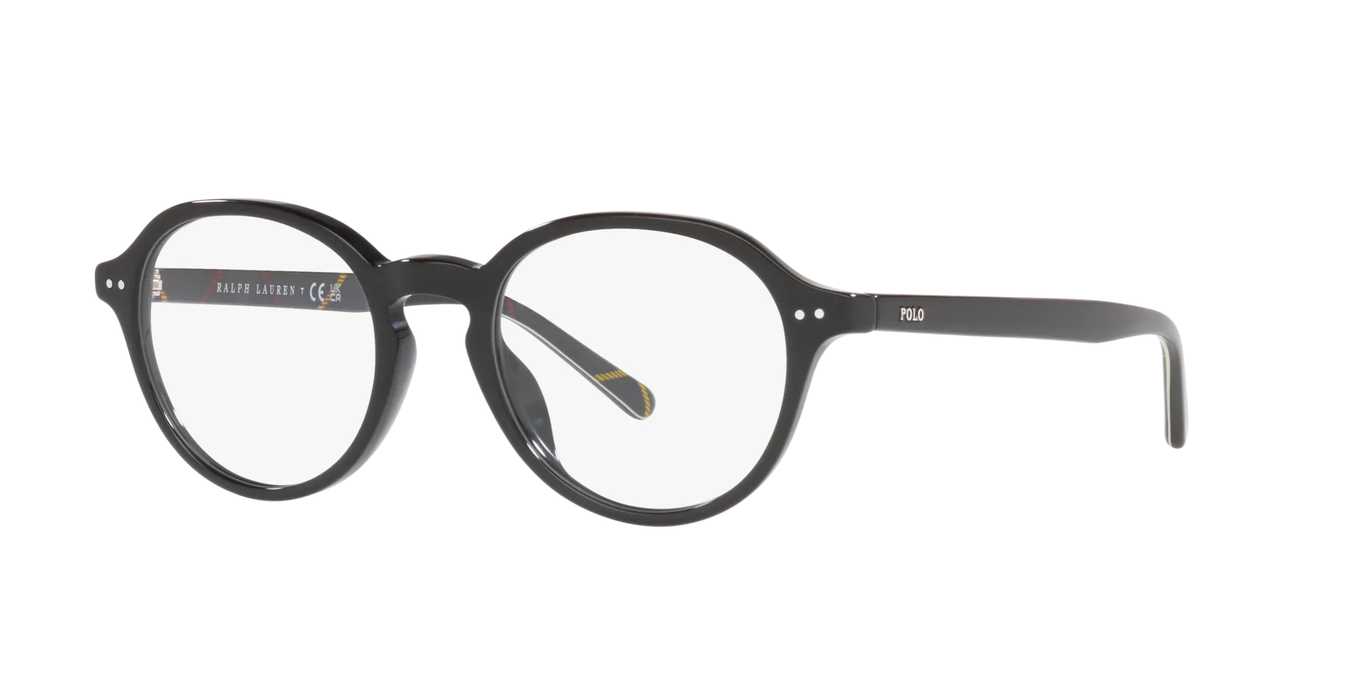 Polo Ralph Lauren PH2251U 5001 Montature da vista Acetato Nero Rotonda Normale - immagine 3