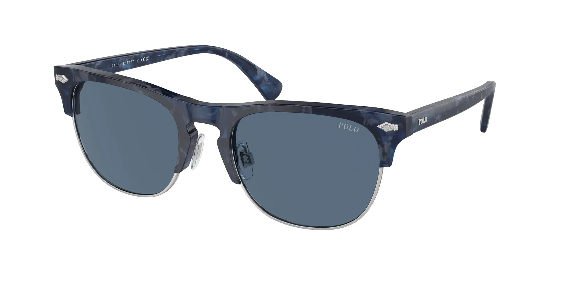 Polo Ralph Lauren PH4213 618380 Occhiali da sole Acetato Blu Verde Pillow Normale - immagine 1