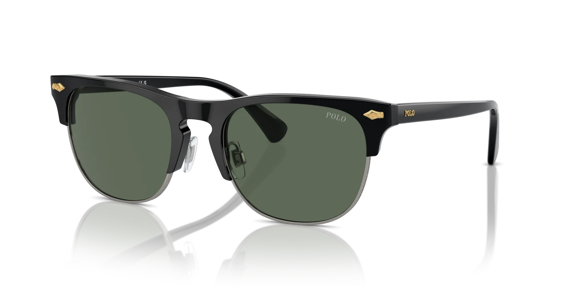 Polo Ralph Lauren PH4213 500187 Occhiali da sole Acetato Nero Grigio Pillow Normale - immagine 4