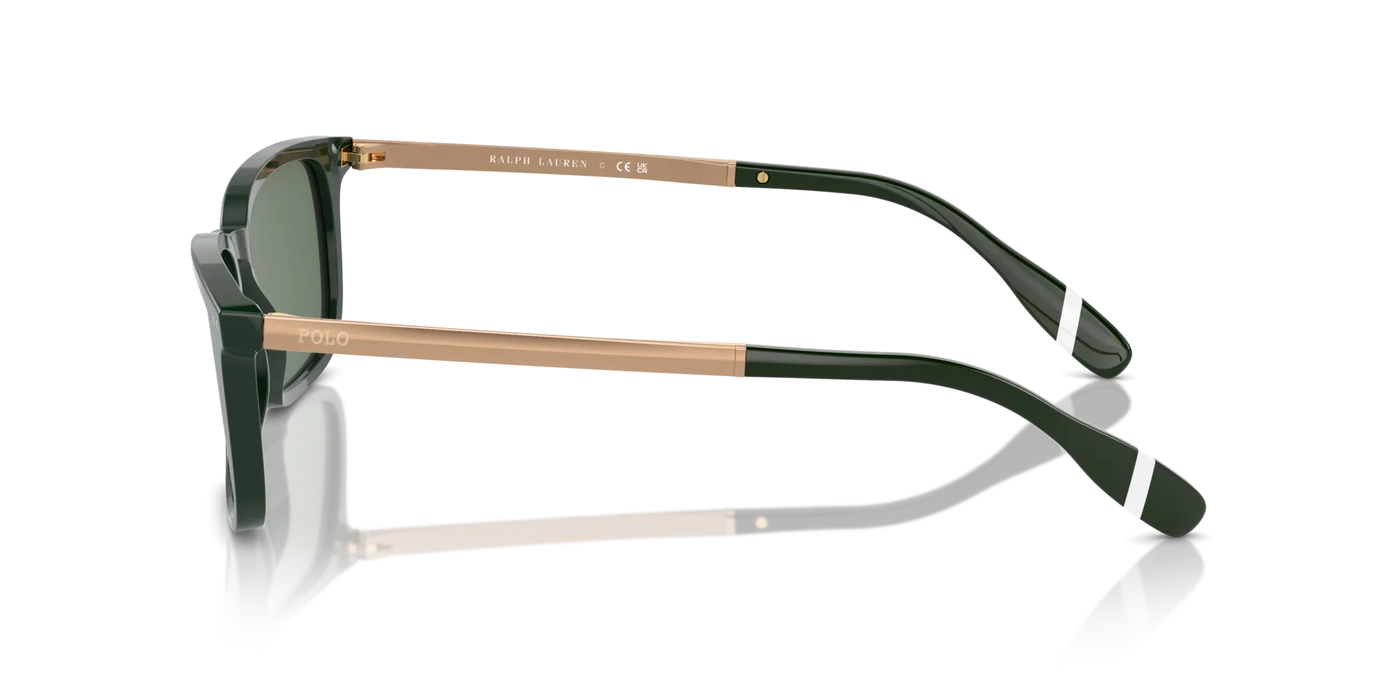 Polo Ralph Lauren PH4212 614071 Occhiali da sole Acetato Verde Verde Squadrata Normale - immagine 4