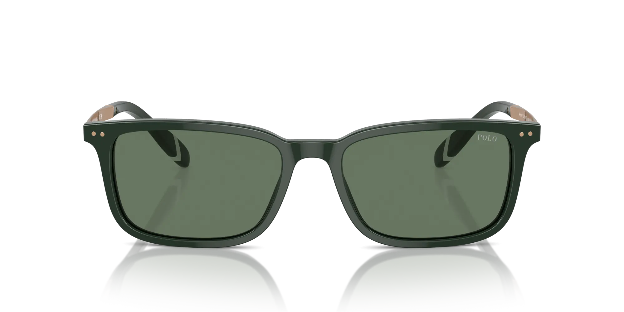 Polo Ralph Lauren PH4212 614071 Occhiali da sole Acetato Verde Verde Squadrata Normale - immagine 3