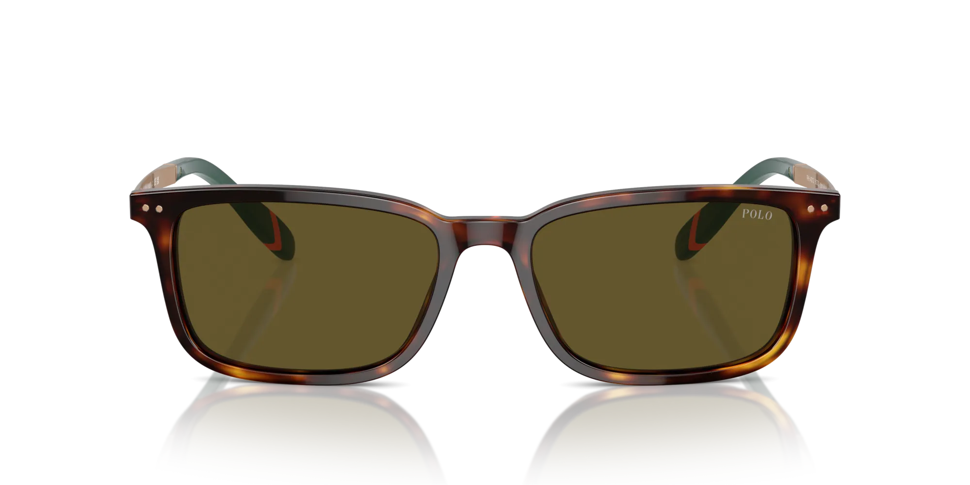 Polo Ralph Lauren PH4212 613773 Occhiali da sole Acetato Tartaruga Verde Squadrata Normale - immagine 3