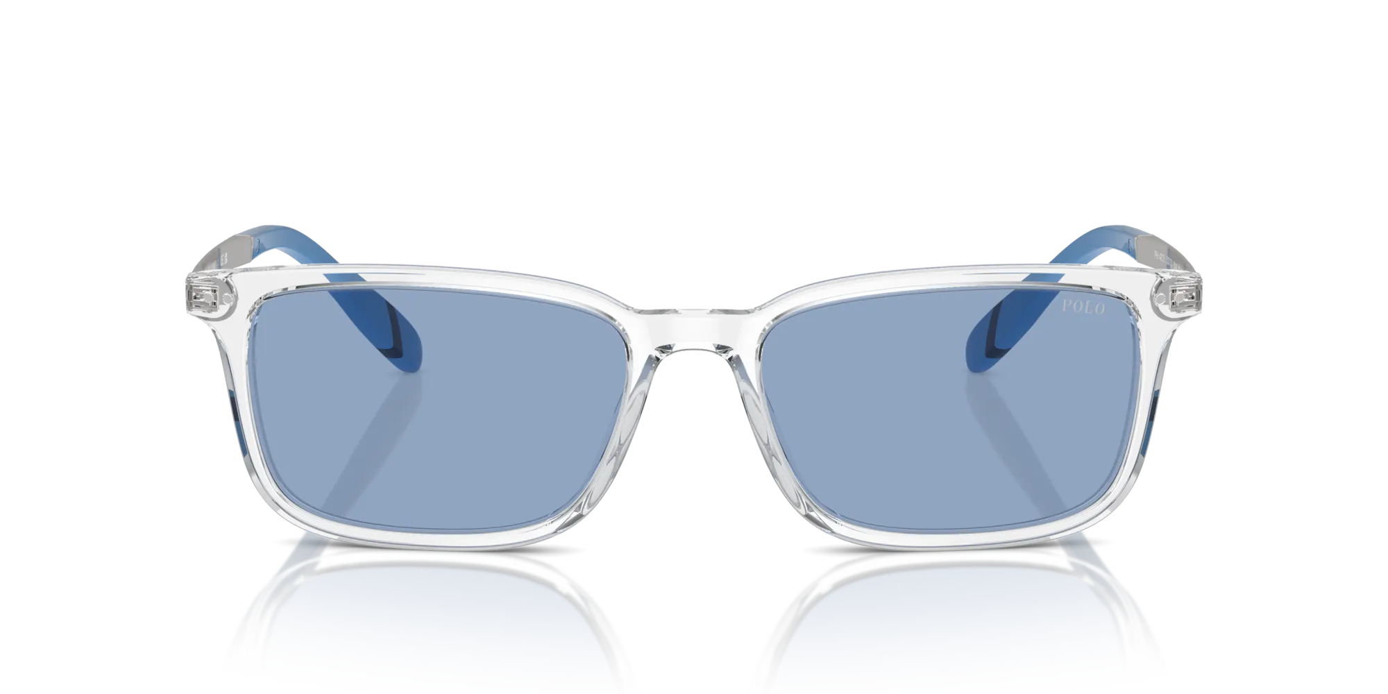 Polo Ralph Lauren PH4212 533172 Occhiali da sole Acetato Trasparente Blu Squadrata Normale - immagine 3