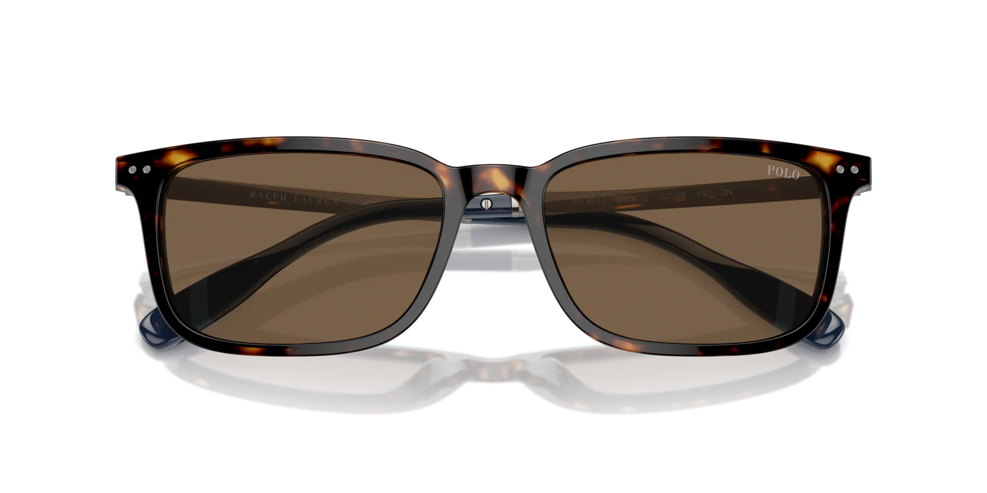 Polo Ralph Lauren PH4212 500373 Occhiali da sole Acetato Tartaruga Marrone Squadrata Normale - immagine 2