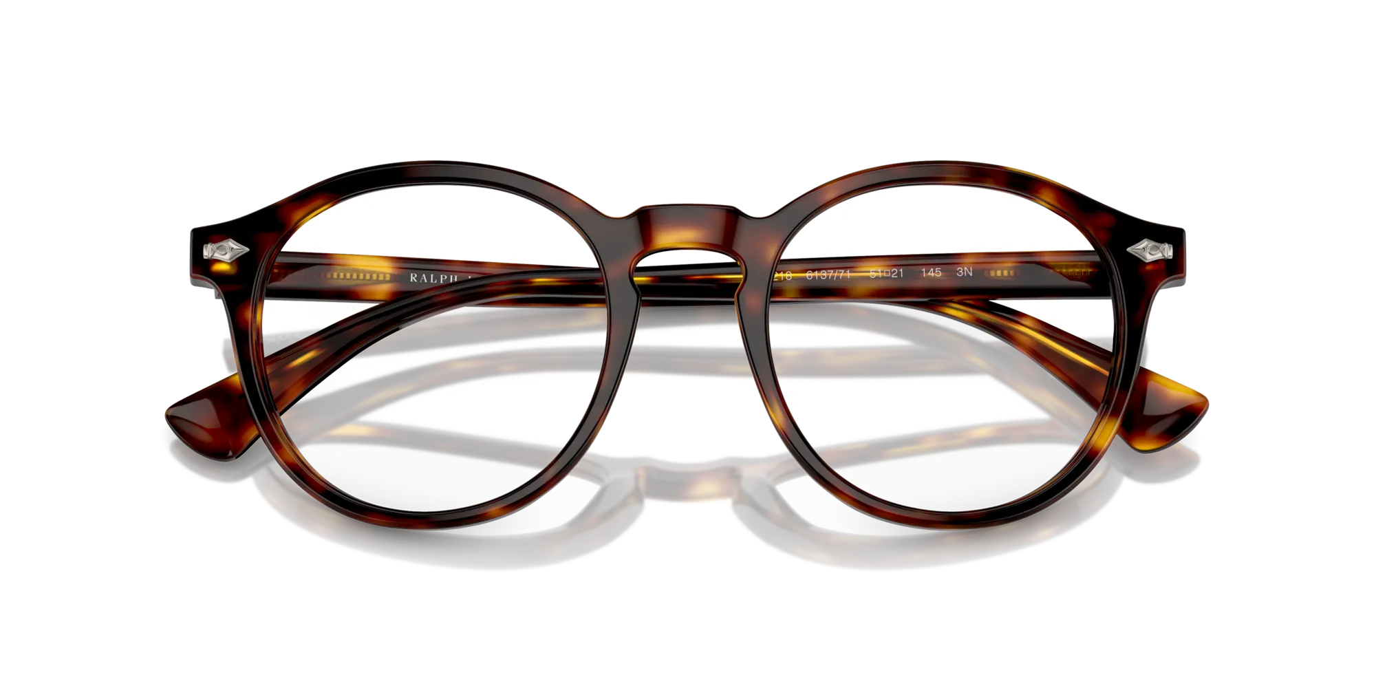 Polo Ralph Lauren PH4218 613771 Occhiali da sole Acetato Tartaruga Verde Rotonda Normale - immagine 2