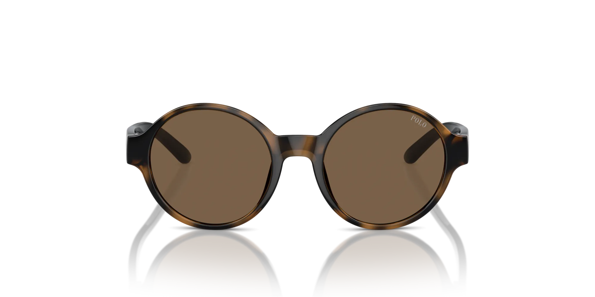 Polo Ralph Lauren PP9508U 500373 Occhiali da sole Iniettato Tartaruga Marrone Rotonda Normale - immagine 3