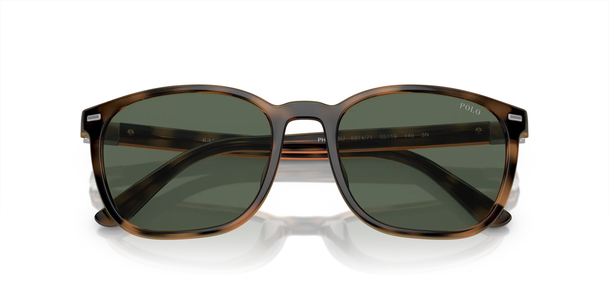 Polo Ralph Lauren PH4208U 597471 Occhiali da sole Iniettato Tartaruga Verde Squadrata Normale - immagine 2