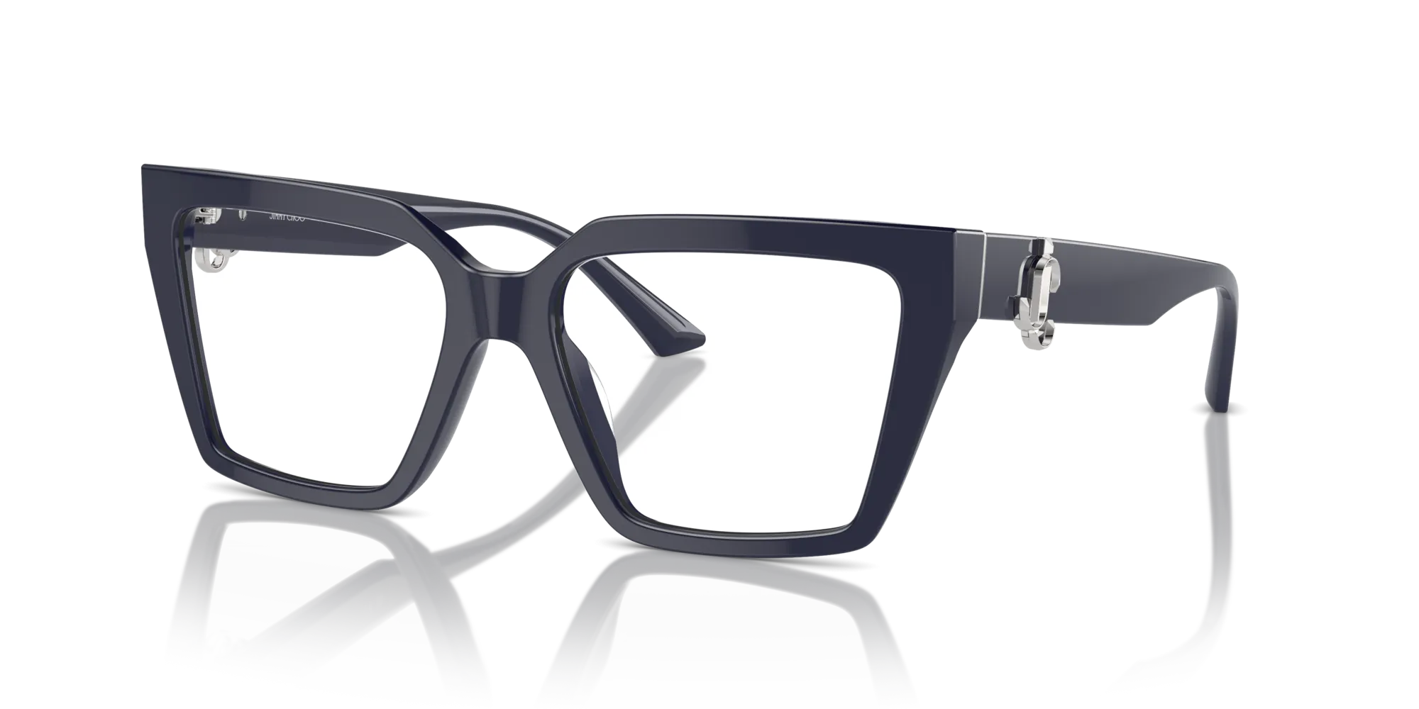 Jimmy Choo JC3017U 5016 Montature da vista Acetato Blu Cat Eye - immagine 4