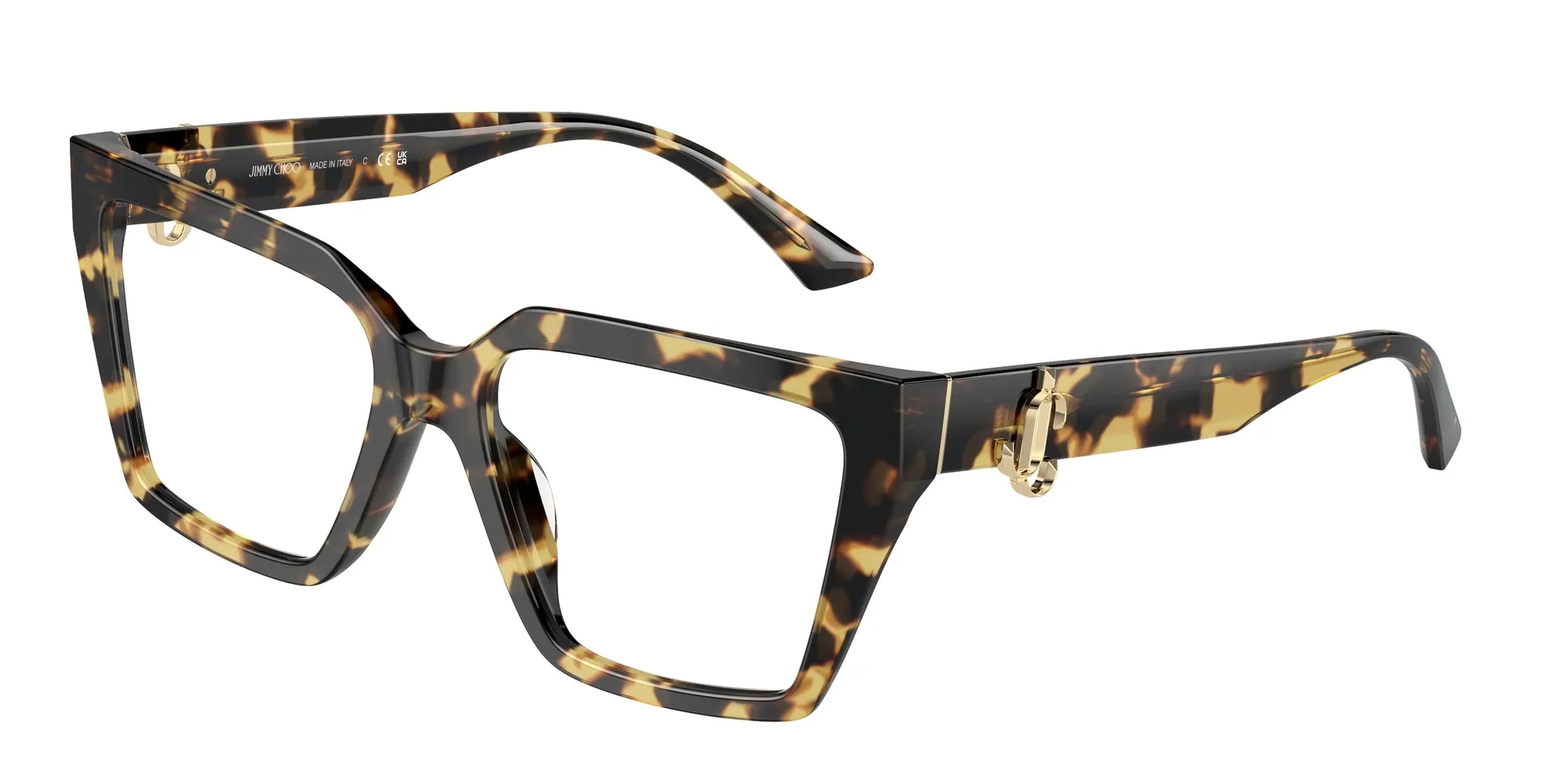 Jimmy Choo JC3017U 5004 Montature da vista Acetato Havana Cat Eye - immagine 1