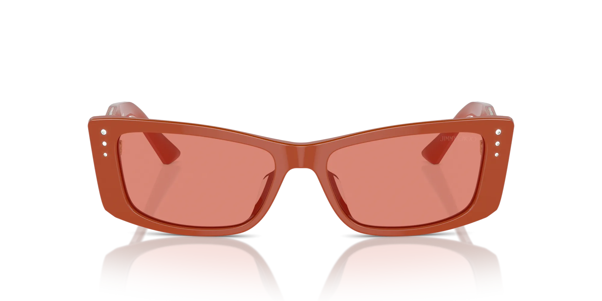 Jimmy Choo JC5002BU 501084 Occhiali da sole Acetato Rosso Rosa Pillow Normale - immagine 3