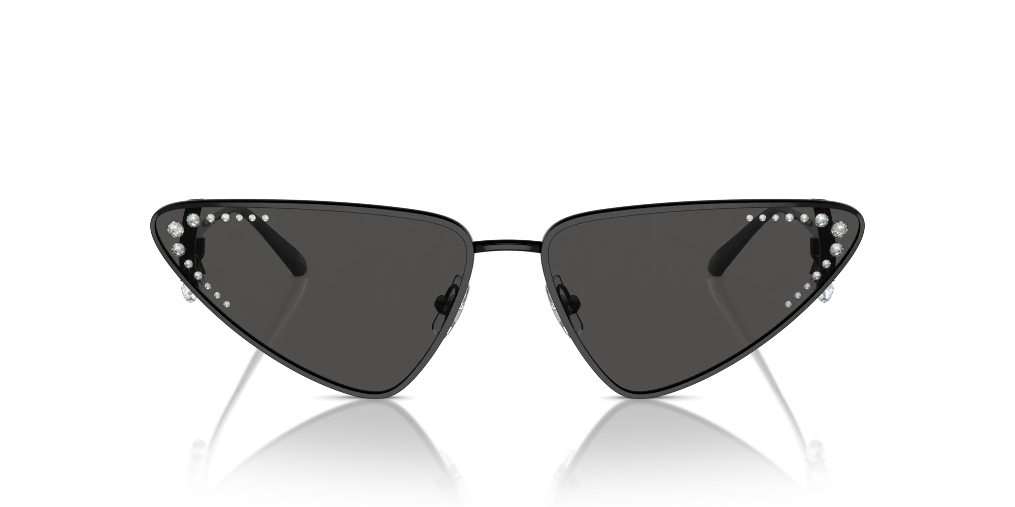Jimmy Choo JC4001B 300087 Occhiali da sole Metallo Nero Grigio Cat Eye Normale - immagine 3