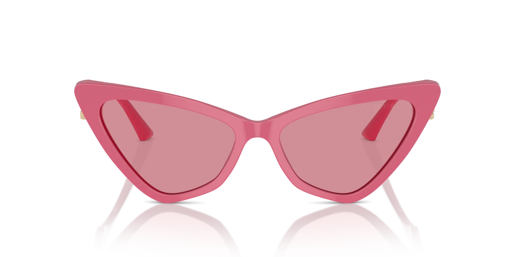 Jimmy Choo JC5008 502484 Occhiali da sole Acetato Rosa Rosa Cat Eye Normale - immagine 3