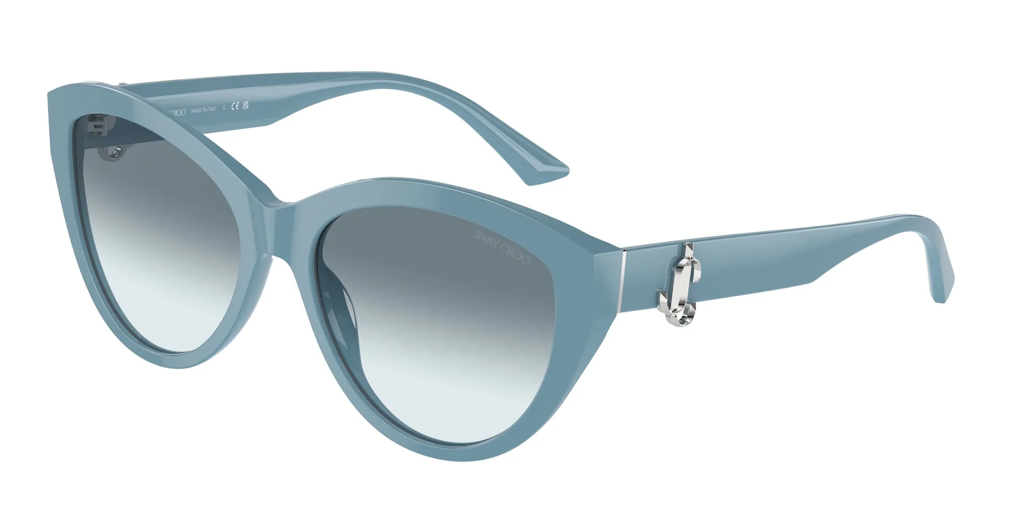 Jimmy Choo JC5007 501219 Occhiali da sole Acetato Blu Blu Pantos Normale Sfumato - immagine 1