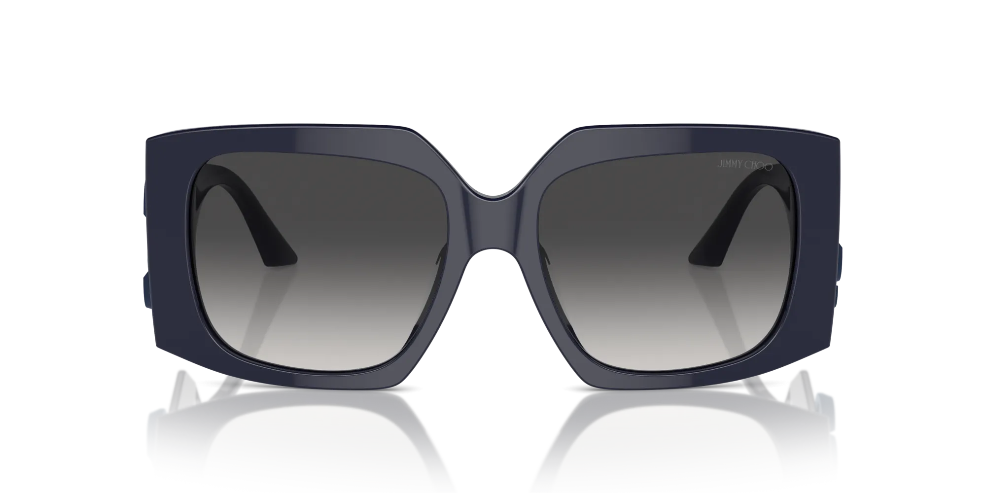 Jimmy Choo JC5006U 50168G Occhiali da sole Acetato Blu Grigio Farfalla Normale Sfumato - immagine 3