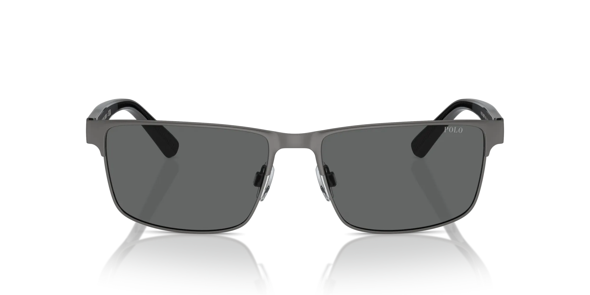 Polo Ralph Lauren PH3155 905087 Occhiali da sole Metallo Grigio Grigio Squadrata Normale - immagine 3