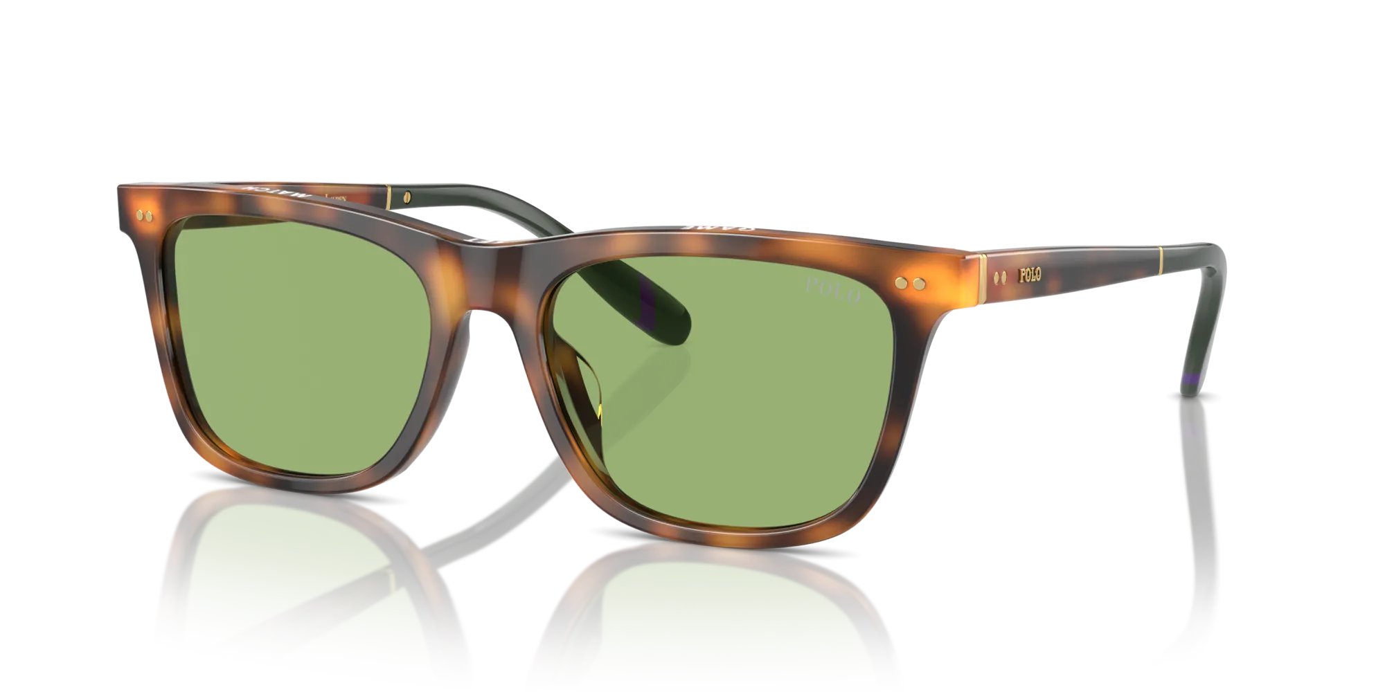 Polo Ralph Lauren PH4205U 6089/2 Occhiali da sole Acetato Rosso Verde Squadrata Normale - immagine 4