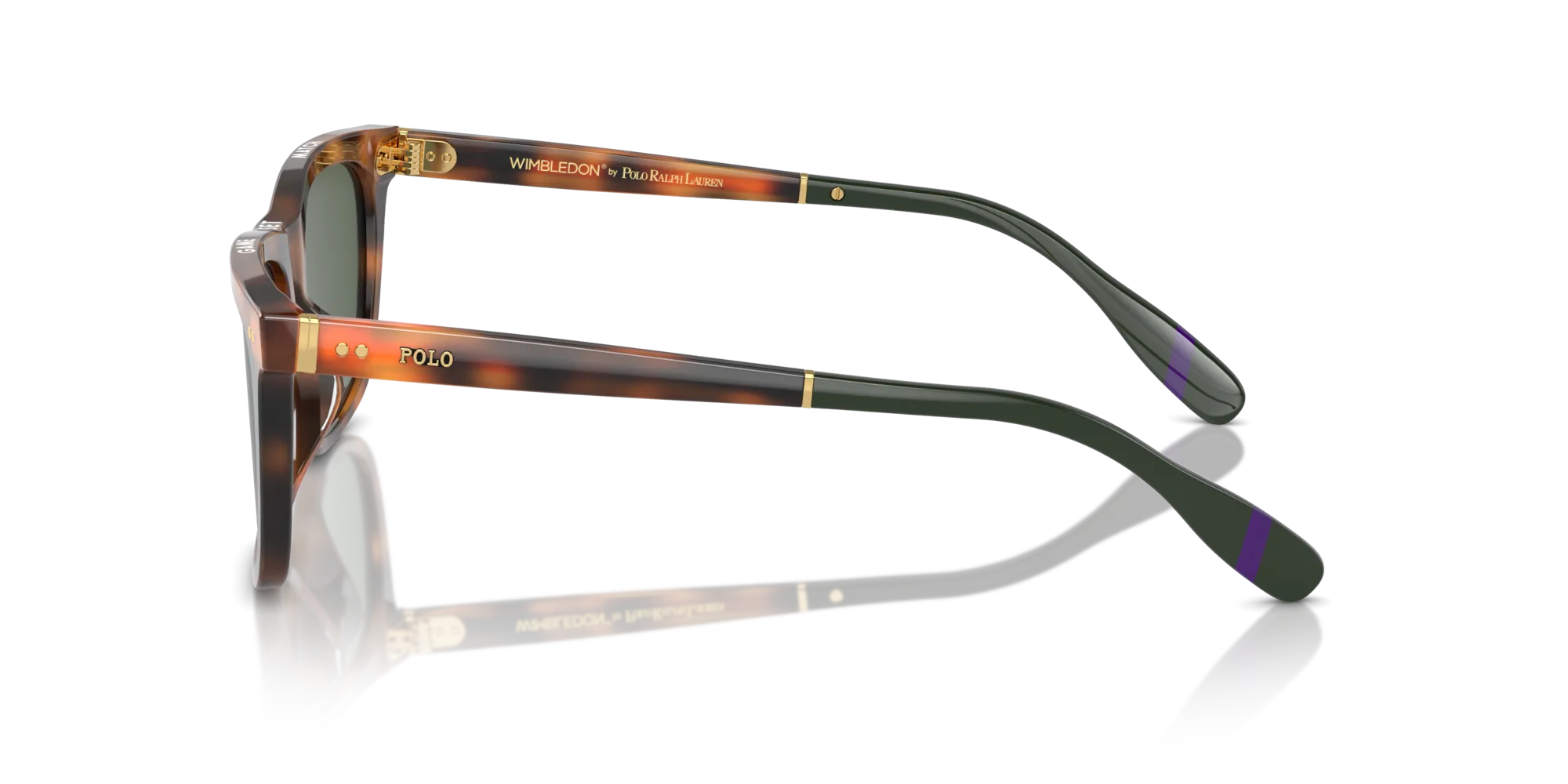 Polo Ralph Lauren PH4205U 608971 Occhiali da sole Acetato Rosso Verde Squadrata Normale - immagine 4