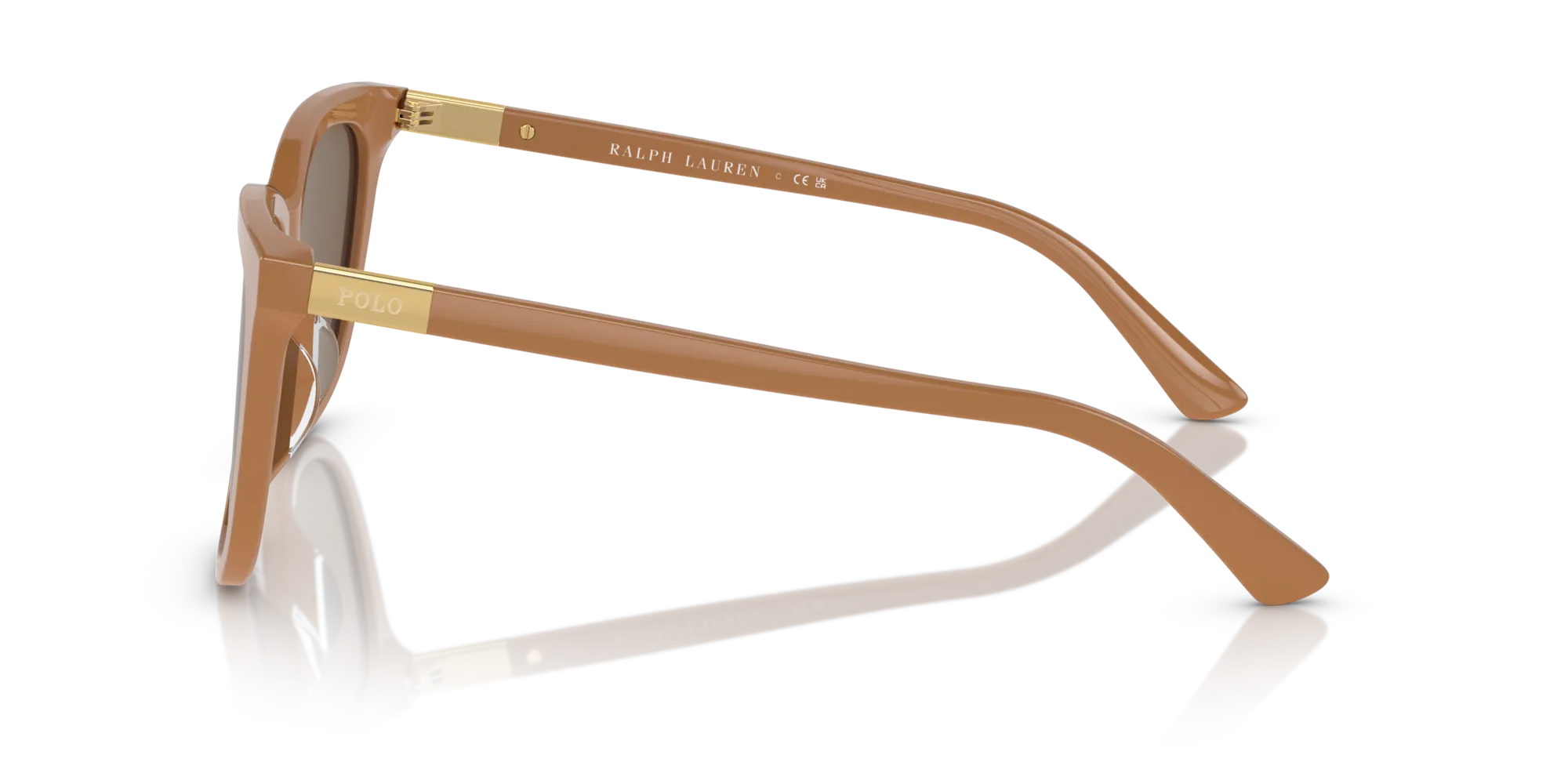 Polo Ralph Lauren PH4201U 619673 Occhiali da sole Acetato Marrone Marrone Squadrata Normale - immagine 4
