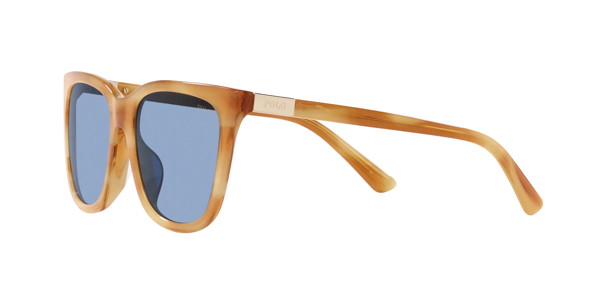 Polo Ralph Lauren PH4201U 607972 Occhiali da sole Acetato Havana Azzurro Squadrata Normale - immagine 4