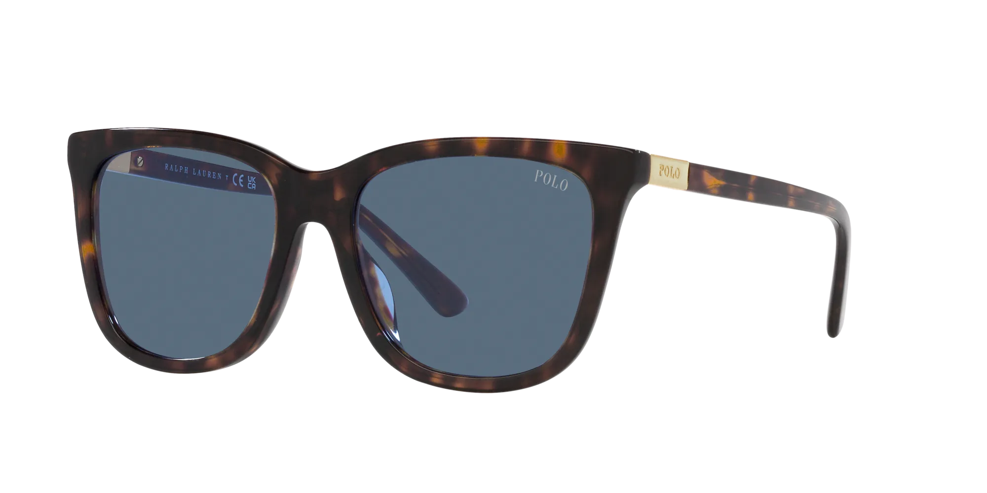 Polo Ralph Lauren PH4201U 500380 Occhiali da sole Acetato Tartaruga Blu Squadrata Normale - immagine 3