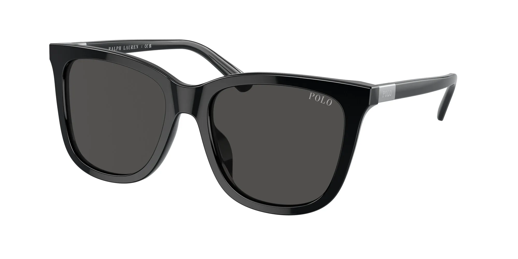 Polo Ralph Lauren PH4201U 500187 Occhiali da sole Acetato Nero Grigio Squadrata Normale - immagine 1