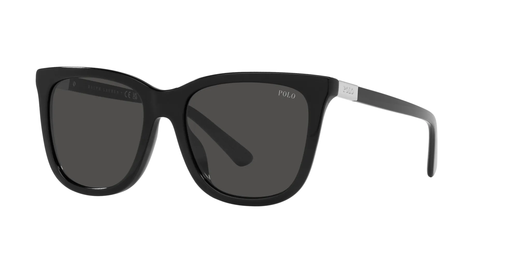 Polo Ralph Lauren PH4201U 500187 Occhiali da sole Acetato Nero Grigio Squadrata Normale - immagine 3