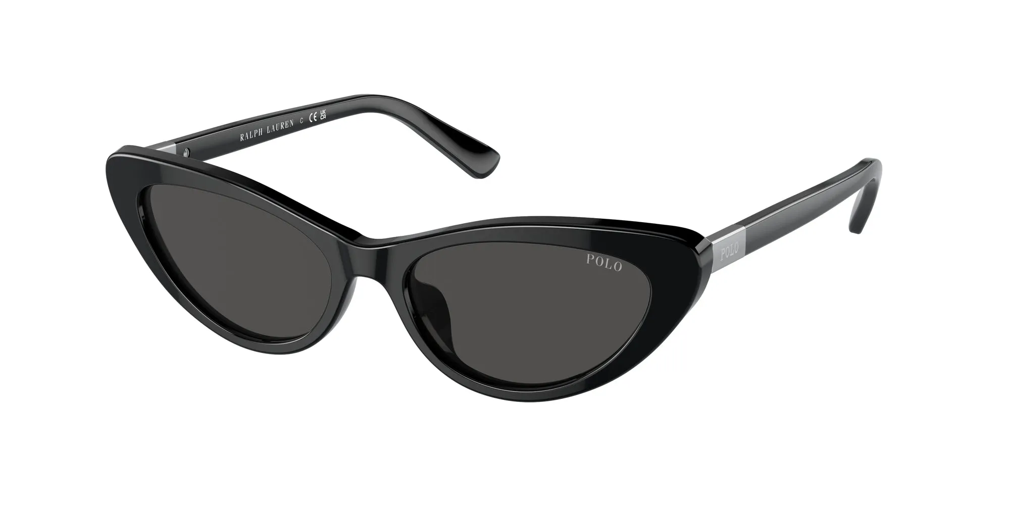 Polo Ralph Lauren PH4199U 500187 Occhiali da sole Acetato Nero Grigio Cat Eye Normale - immagine 1