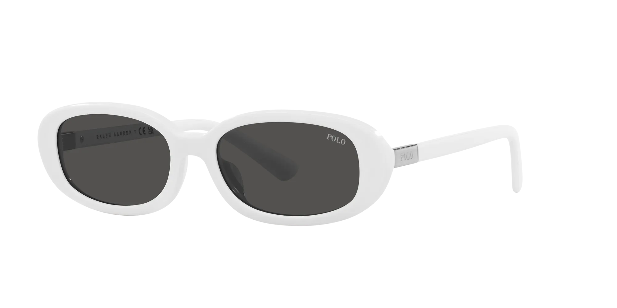 Polo Ralph Lauren PH4198U 554487 Occhiali da sole Acetato Bianco Grigio Rotonda Normale - immagine 3