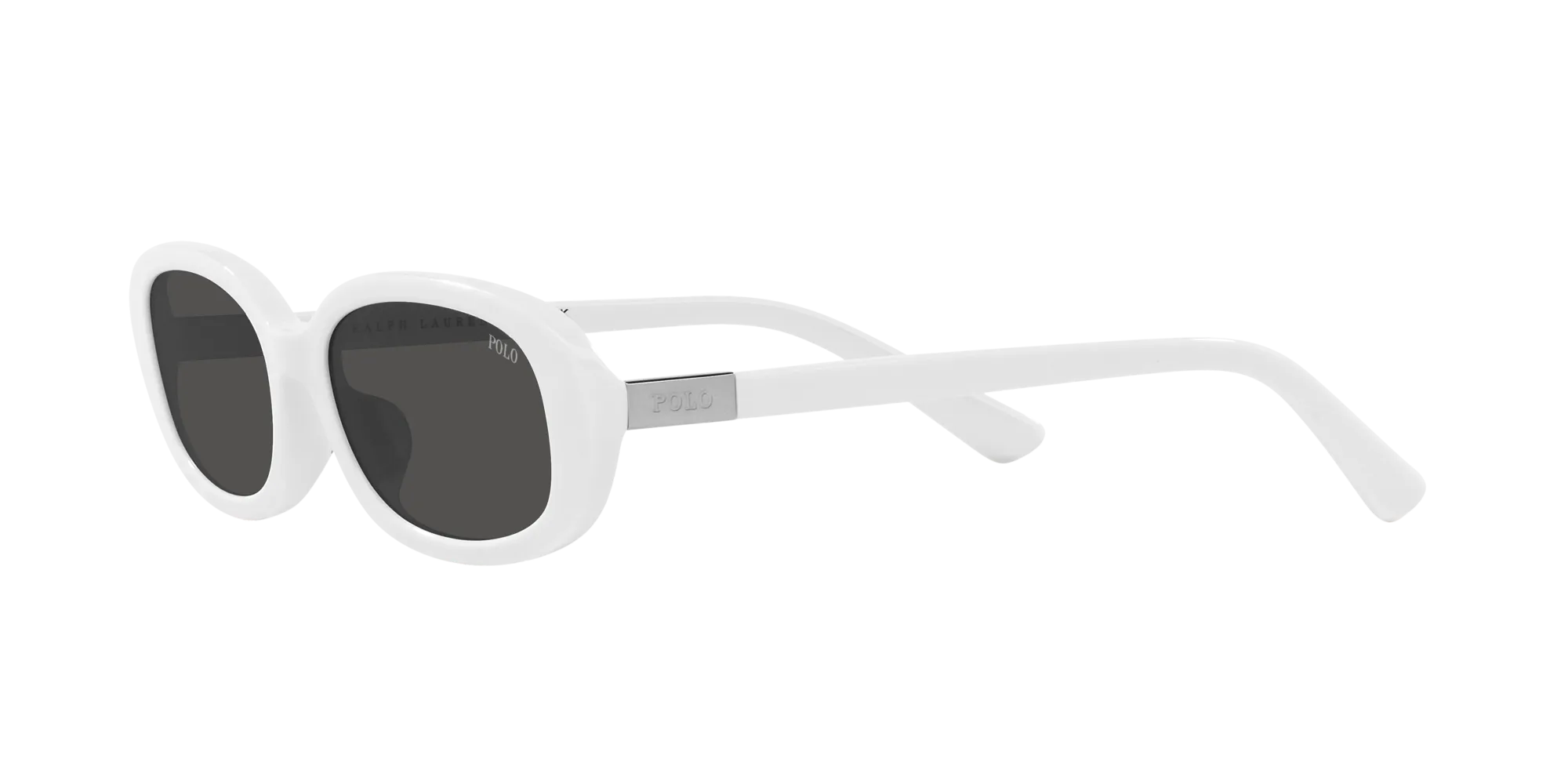 Polo Ralph Lauren PH4198U 554487 Occhiali da sole Acetato Bianco Grigio Rotonda Normale - immagine 4