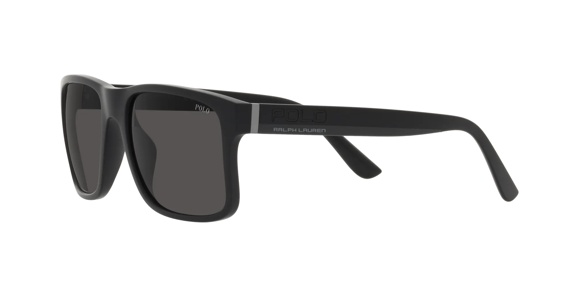 Polo Ralph Lauren PH4195U 500187 Occhiali da sole Iniettato Nero Grigio Geometrica Normale - immagine 4