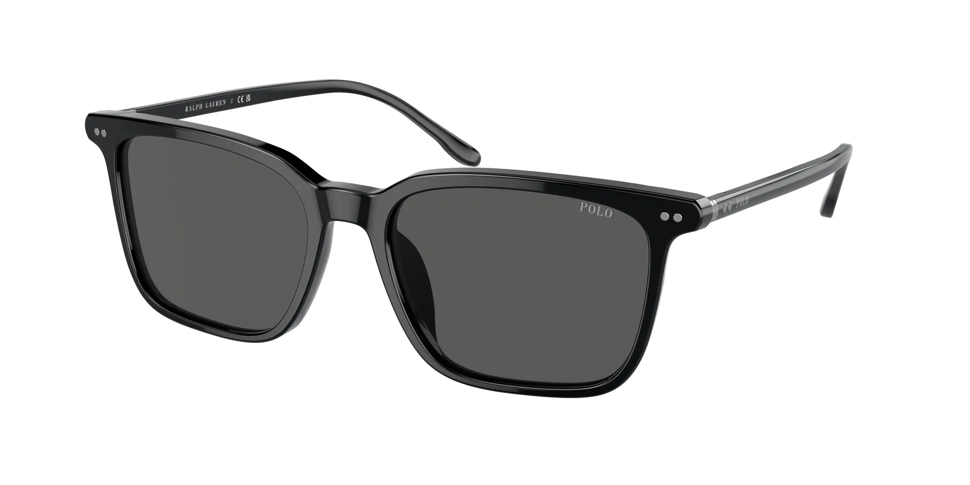 Polo Ralph Lauren PH4194U 500187 Occhiali da sole Acetato Nero Grigio Squadrata Normale - immagine 1