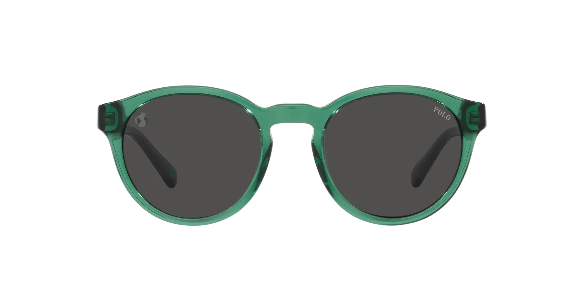 Polo Ralph Lauren PH4192 608487 Occhiali da sole Acetato Verde Grigio Rotonda Normale - immagine 2