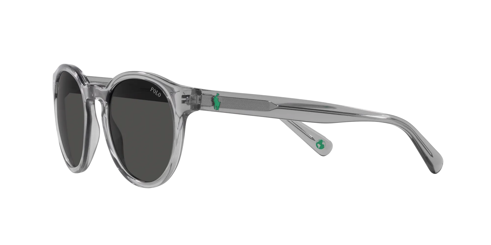 Polo Ralph Lauren PH4192 541387 Occhiali da sole Acetato Grigio Grigio Rotonda Normale - immagine 4