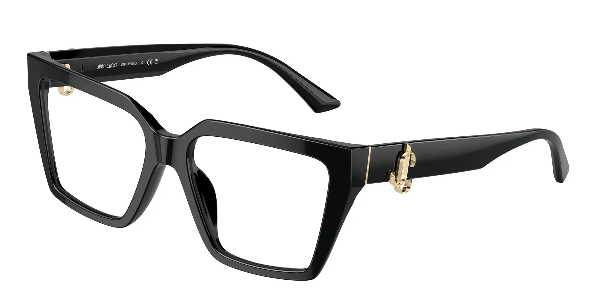 Jimmy Choo JC3017U 5000 Montature da vista Acetato Nero Cat Eye - immagine 1