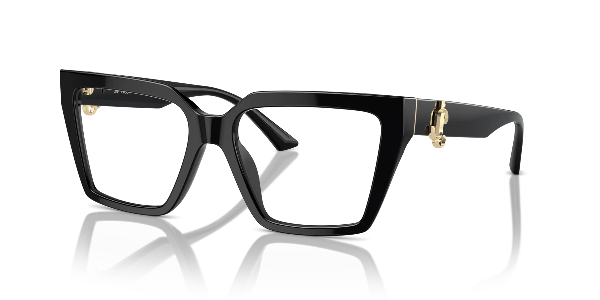 Jimmy Choo JC3017U 5000 Montature da vista Acetato Nero Cat Eye - immagine 4