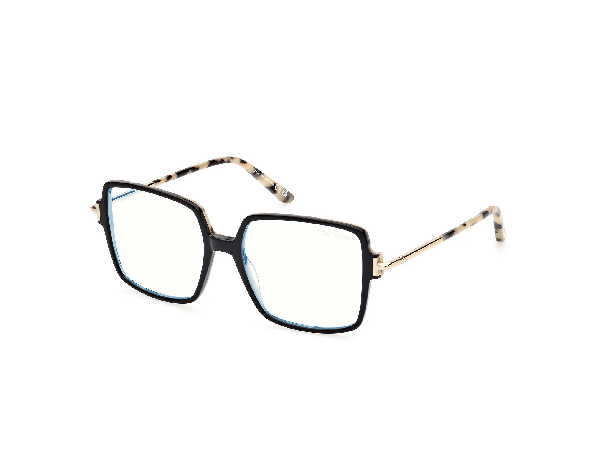 TOM FORD FT5915-B 5 Montature da vista Acetato Nero Squadrata Normale - immagine 1