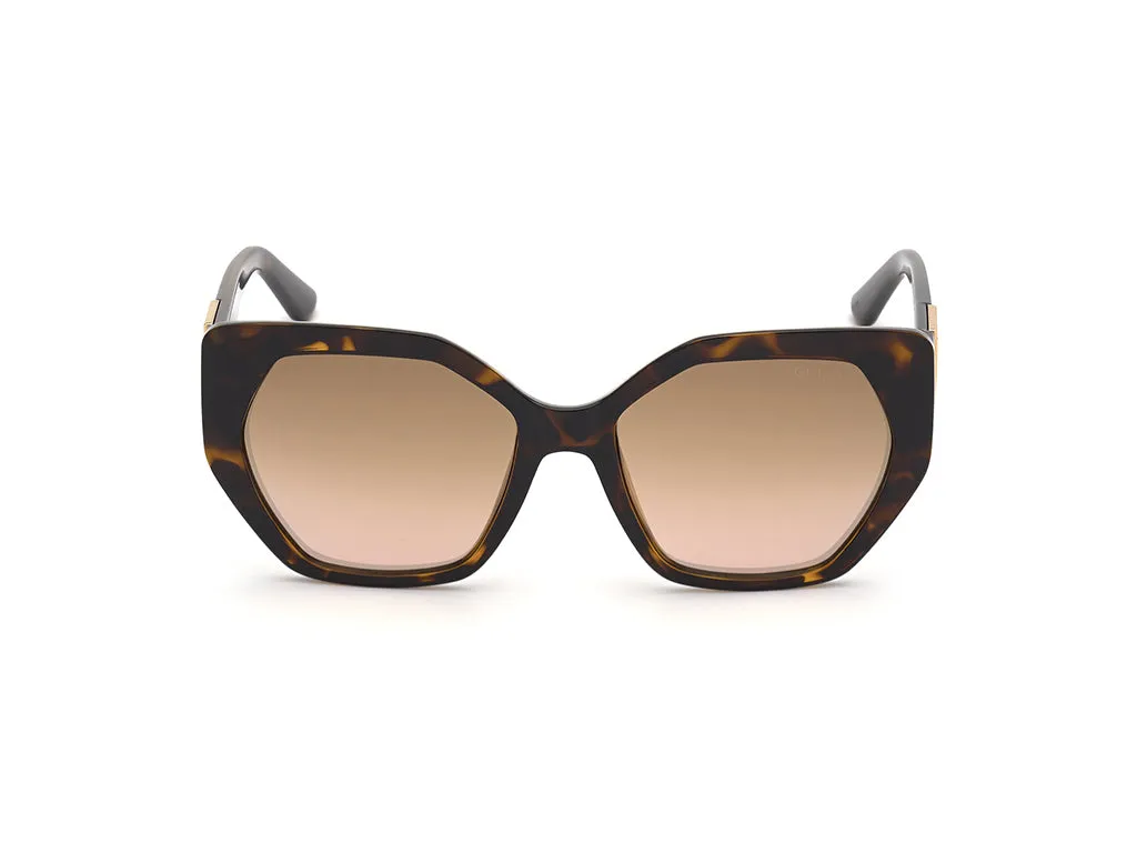 Guess GU7741 52G Occhiali da sole Iniettato Havana Marrone Geometrica Normale - immagine 2