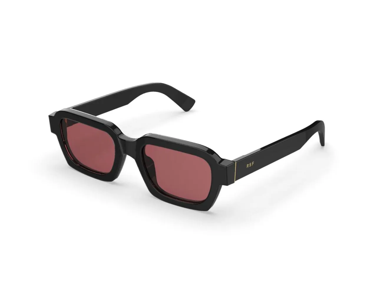 Retrosuperfuture NXE CARO FANTOME Occhiali da sole Acetato Nero Rosso Squadrata Normale - immagine 1