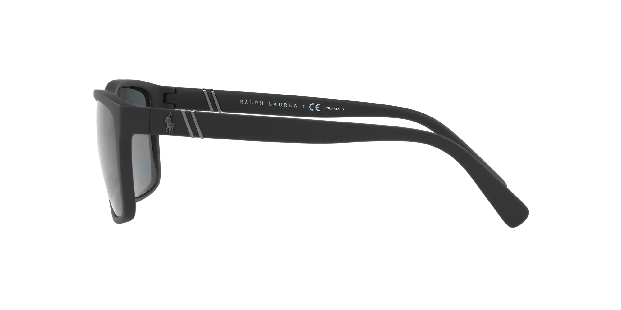 Polo Ralph Lauren PH4133 528481 Occhiali da sole Iniettato Nero Grigio Squadrata Polarizzata - immagine 3