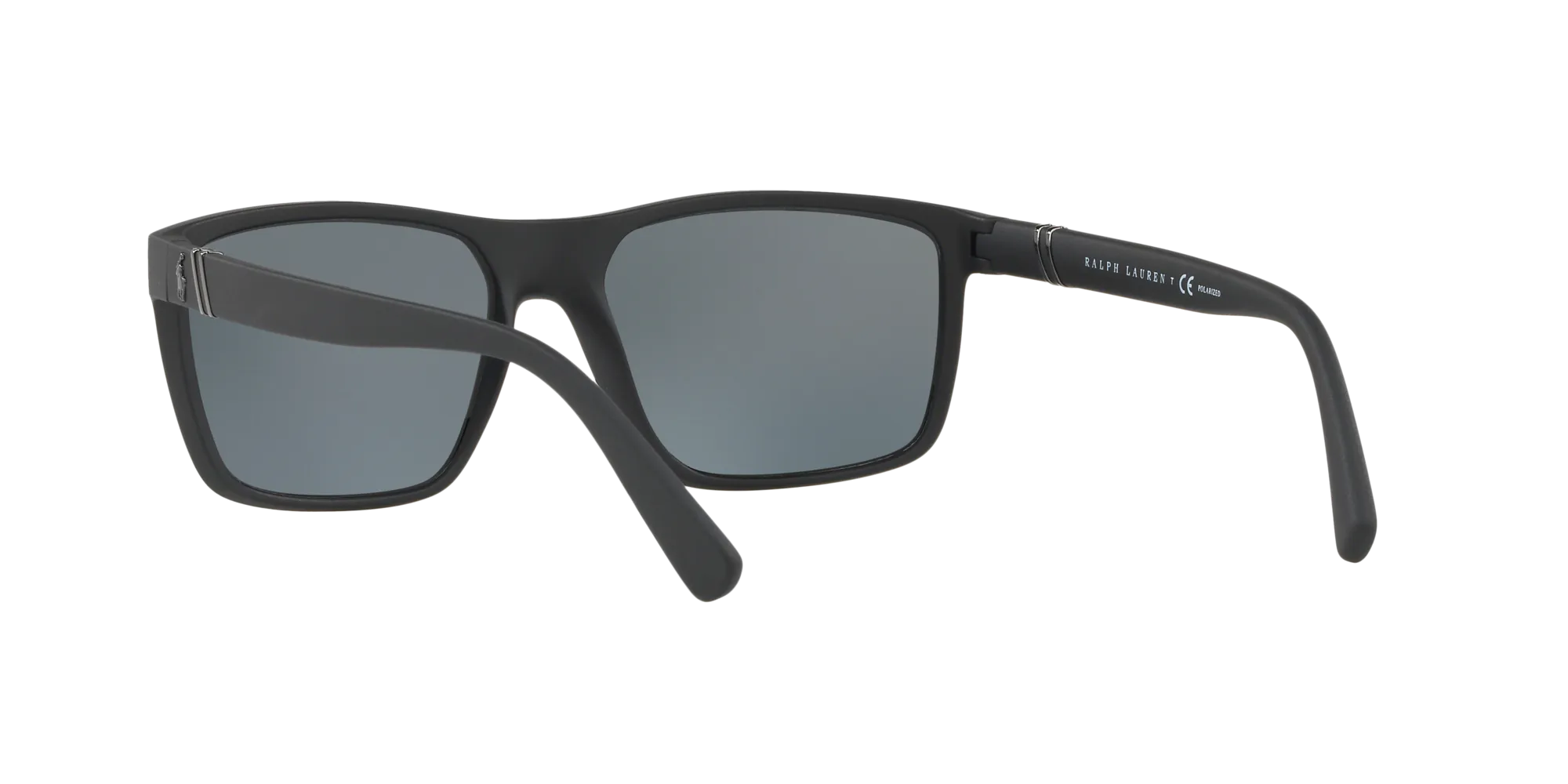 Polo Ralph Lauren PH4133 528481 Occhiali da sole Iniettato Nero Grigio Squadrata Polarizzata - immagine 4