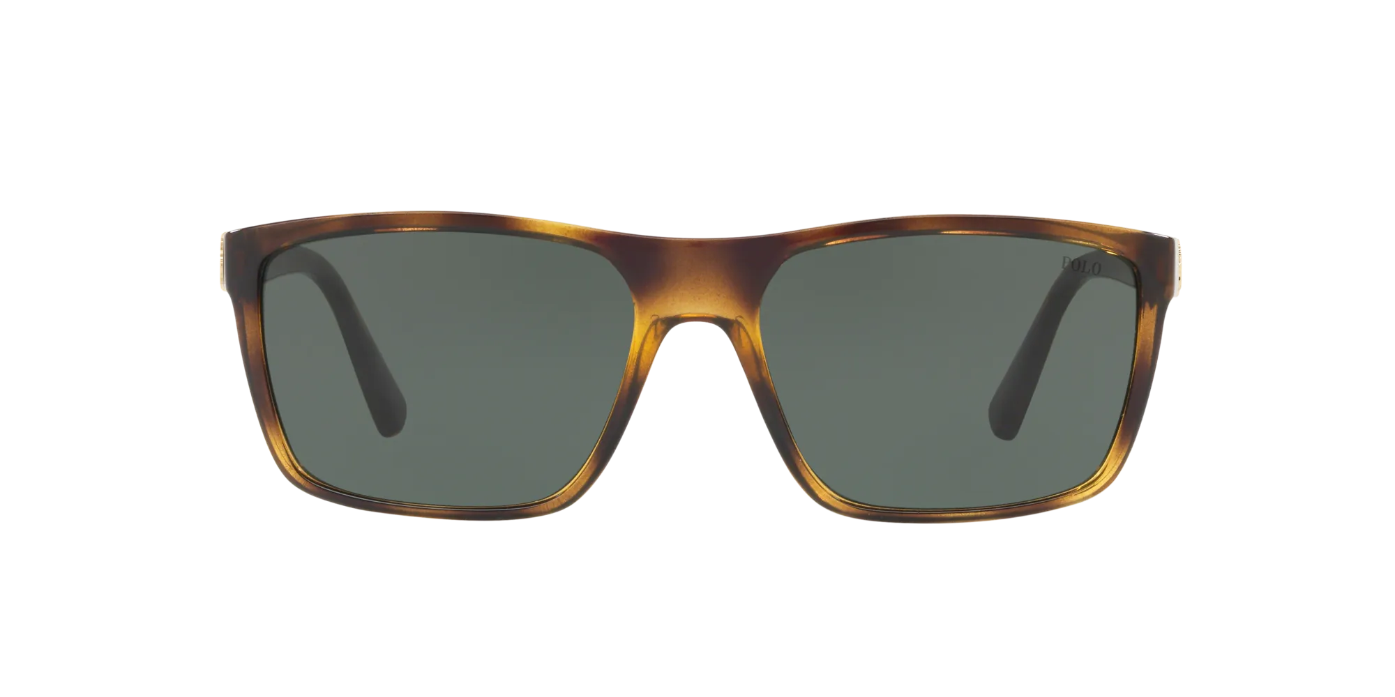 Polo Ralph Lauren PH4133 500371 Occhiali da sole Iniettato Havana Verde Squadrata Normale - immagine 2