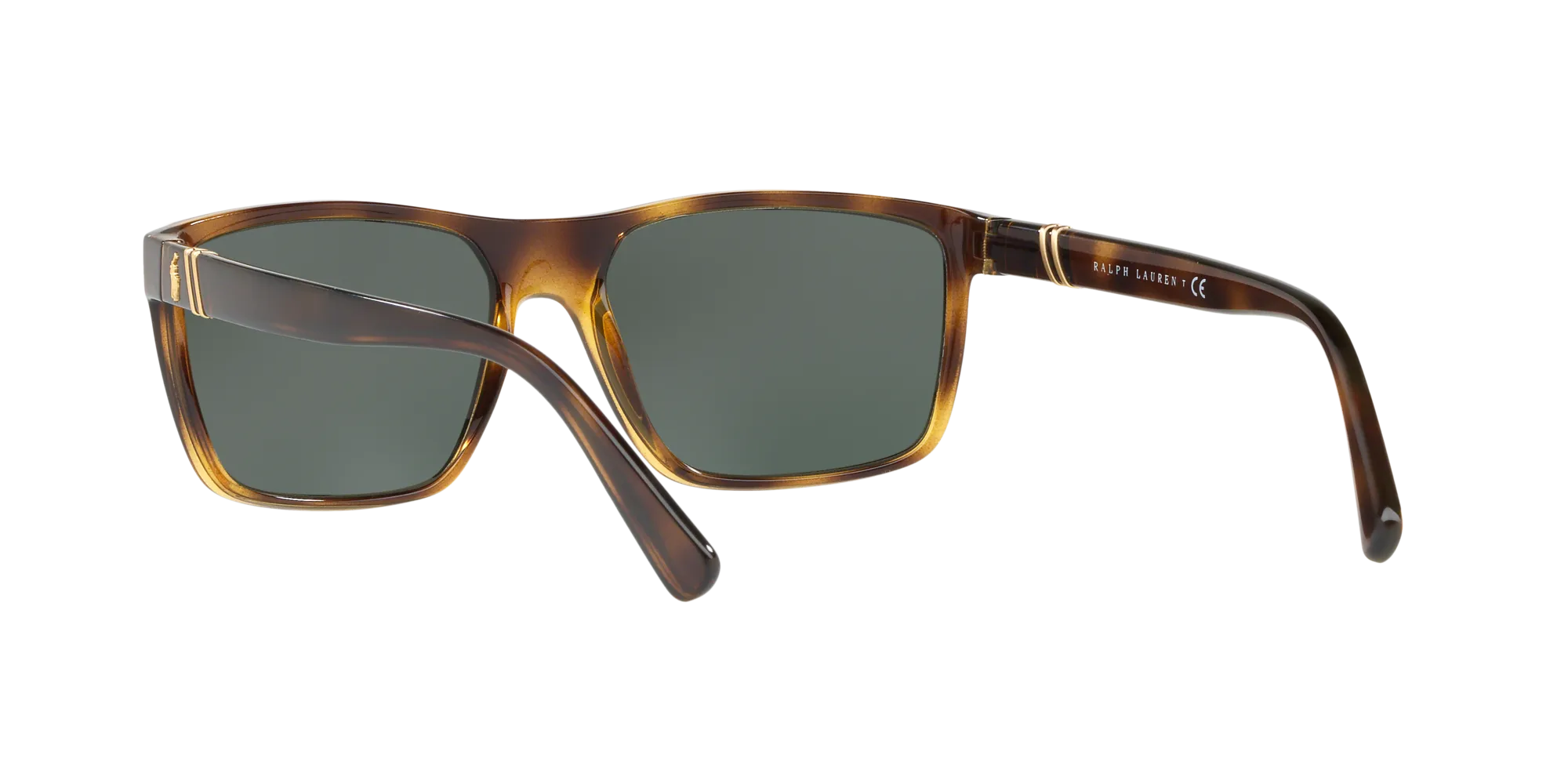 Polo Ralph Lauren PH4133 500371 Occhiali da sole Iniettato Havana Verde Squadrata Normale - immagine 4