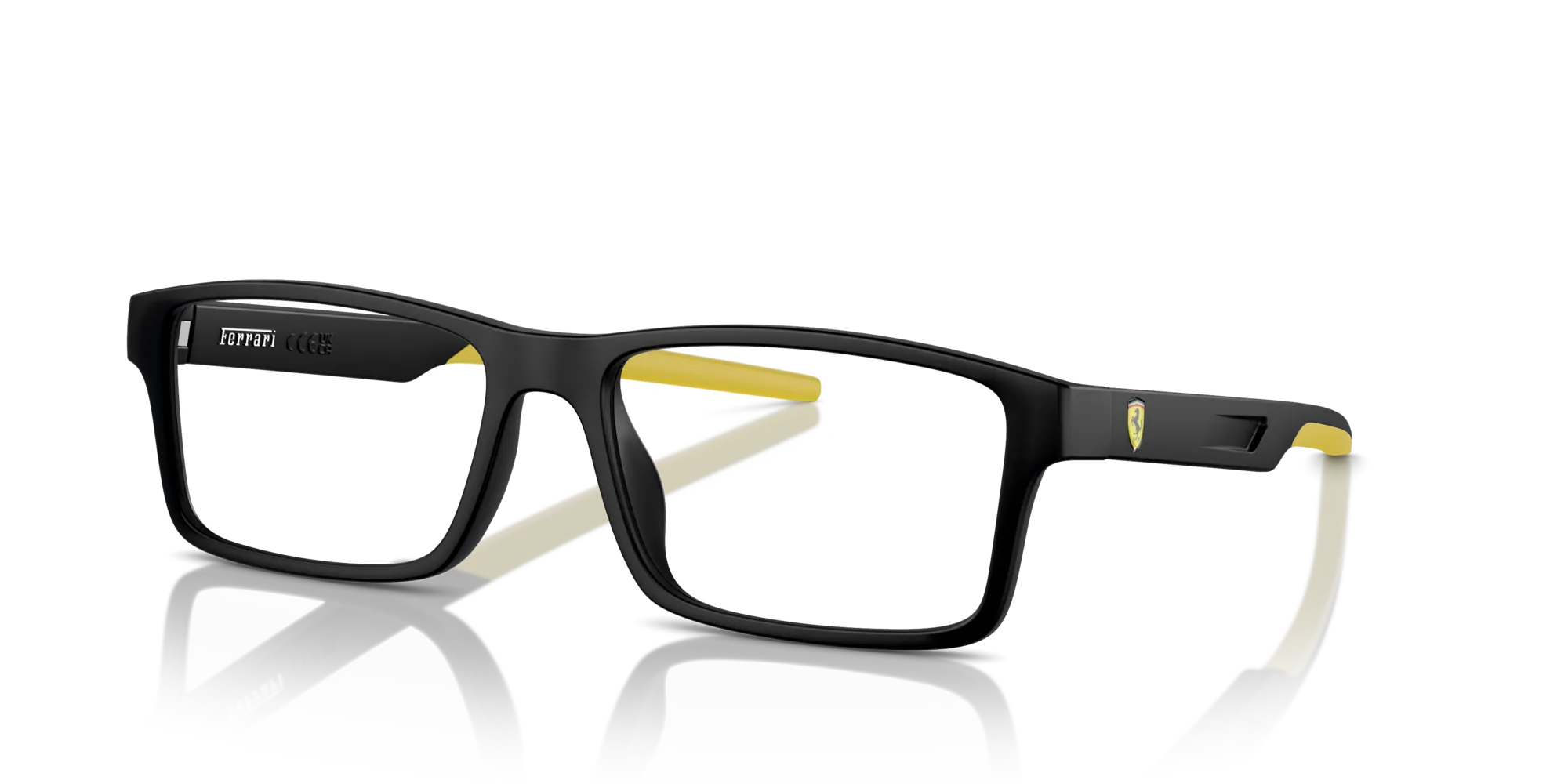 Ferrari Scuderia FZ8004U 504 Montature da vista Iniettato Nero Squadrata Normale - immagine 4