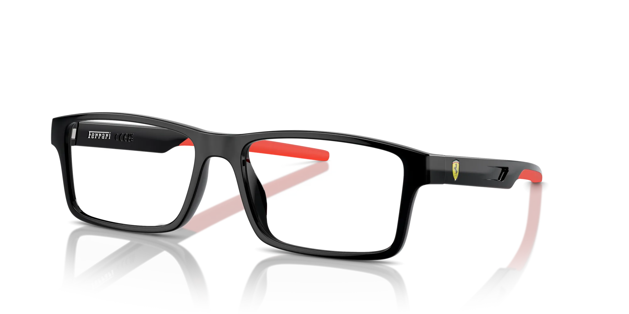 Ferrari Scuderia FZ8004U 501 Montature da vista Iniettato Nero Squadrata Normale - immagine 4