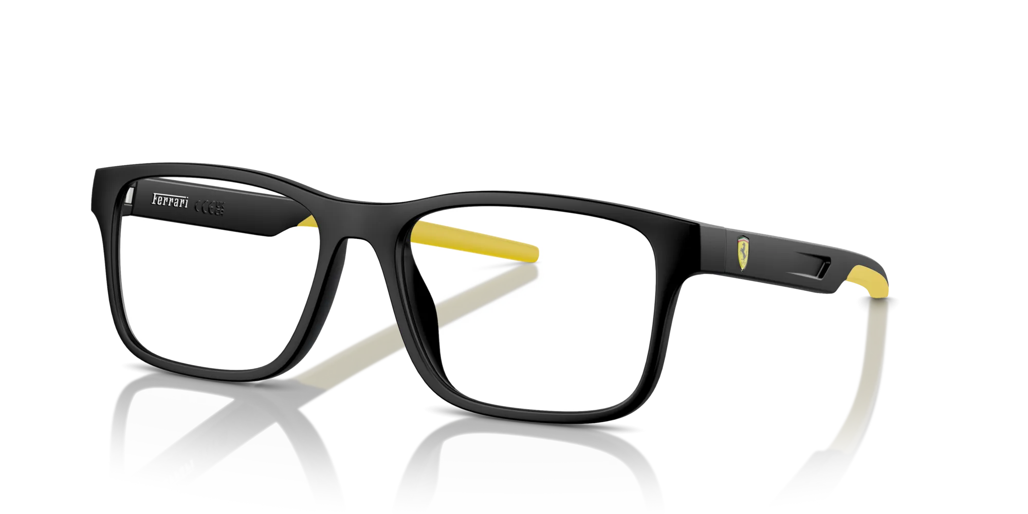 Ferrari Scuderia FZ8003U 504 Montature da vista Iniettato Nero Squadrata Normale - immagine 4